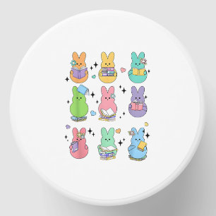 Bunny Reading Books Easter Day Librarian Teacher B Mini Candle Favors