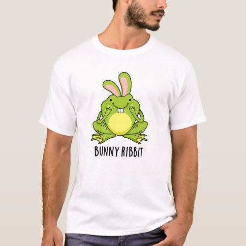 Bunny Ribbit Funny Rabbit Frog Pun  T_Shirt