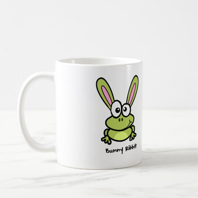 Bunny Ribbit - Rabbit Frog Coffee Mug (Left)