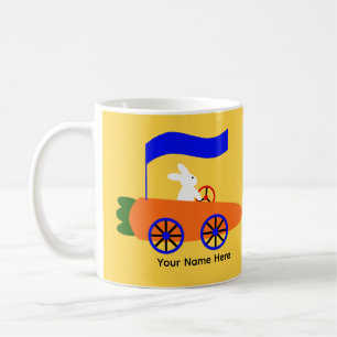 Bunny Riding Carrot Car #1 Mug