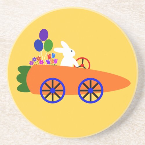Bunny Riding Carrot Car 2 Coaster