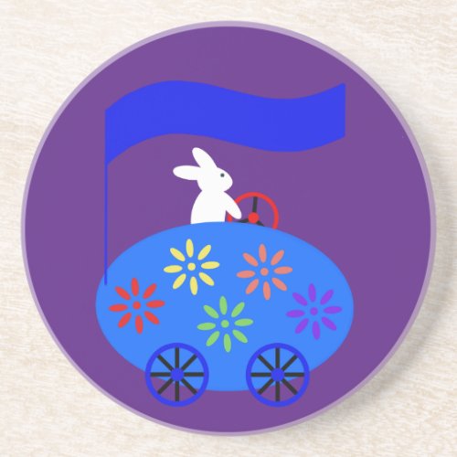 Bunny Riding Egg Car 1 Coaster