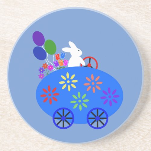 Bunny Riding Egg Car 2 Coaster
