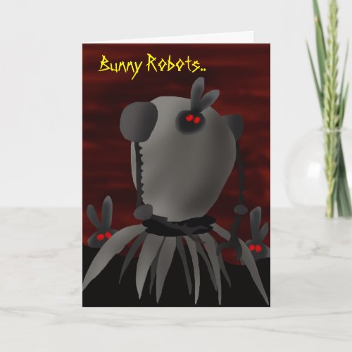 Bunny Robots Holiday Card