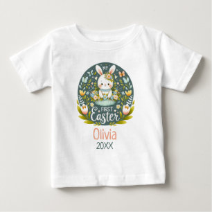 Bunny’s First Easter Celebration - Personalized Baby T-Shirt