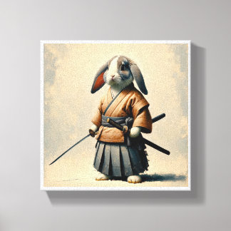 Bunny Samurai Canvas Print