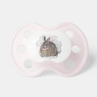 Bunny Seeking Shelter Pacifier