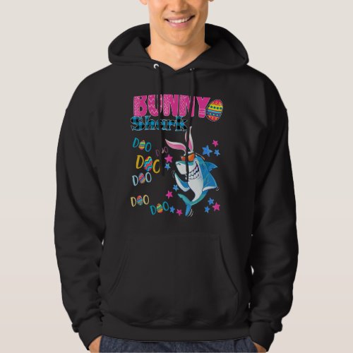 Bunny Shark Clothing Fun Easter Sunday Shark Boys  Hoodie