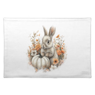 Bunny Shirt Country Pumpkin Cloth Placemat