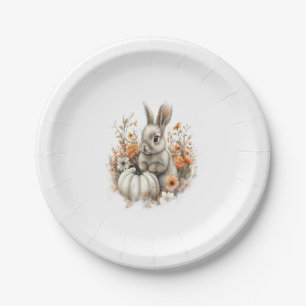 Bunny Shirt Country Pumpkin Paper Plates