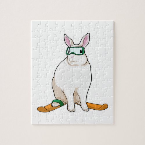 Bunny Skier Ski Jigsaw Puzzle