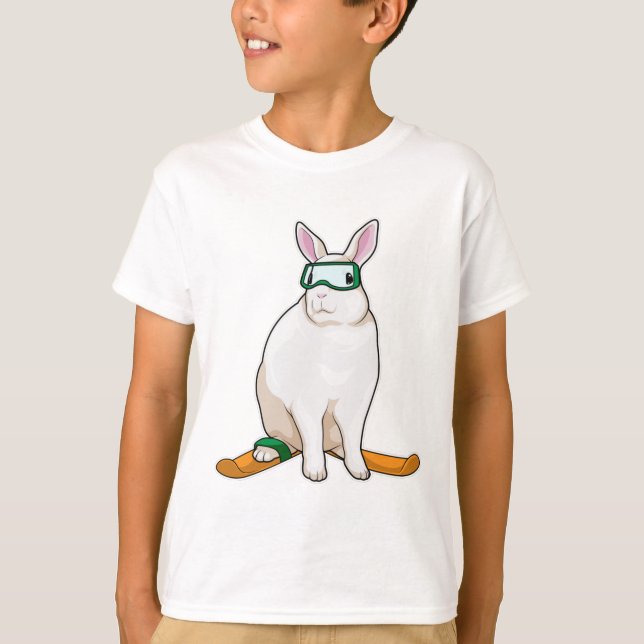 Bunny Skier Ski T-Shirt (Front)