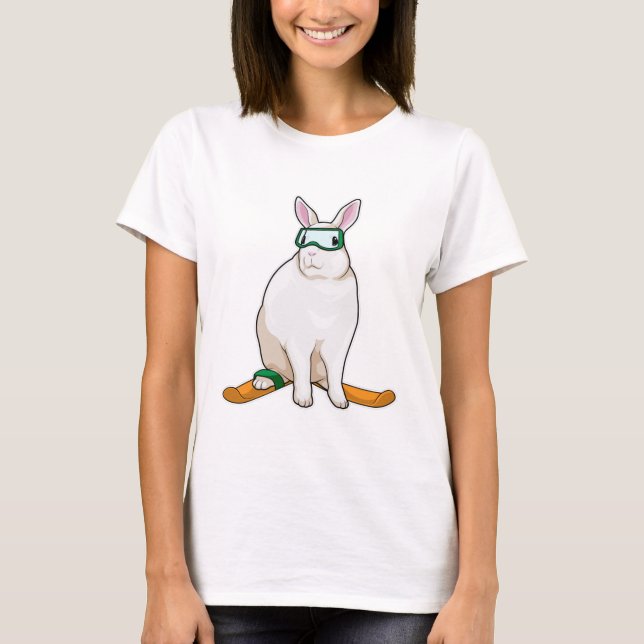 Bunny Skier Ski T-Shirt (Front)