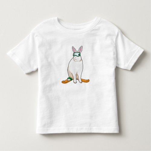 Bunny Skier Ski Toddler T_shirt