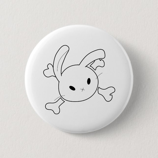 bunny skull button (Front)