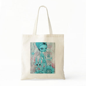 Bunny Skull Tote Bag