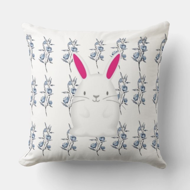 🐰 Bunny Snuggle Pillow (Front)