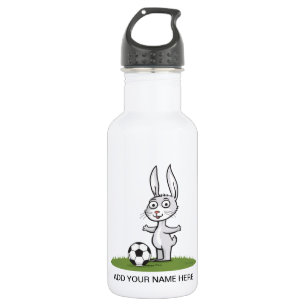 Bunny Soccer Water Bottle