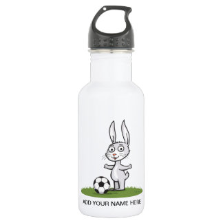 Bunny Soccer Water Bottle
