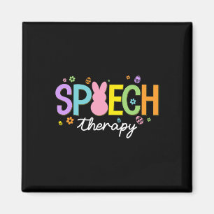 Bunny Speech Therapist Slp Easter Day Speech Thera Magnet
