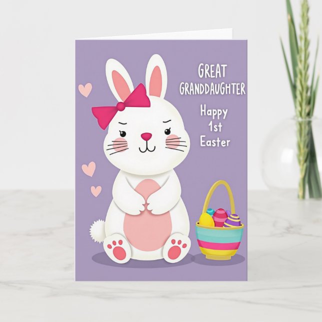 Bunny Springtime Celebration Card (Front)