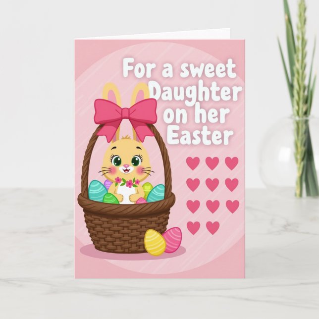 Bunny Springtime Wishes Card (Front)