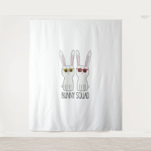 Bunny Squad Funny Cute Pet Rabbit Lover T Shirt Tapestry