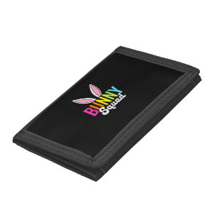 Bunny squad, matching easter rabbit ears, Easter p Tri-fold Wallet