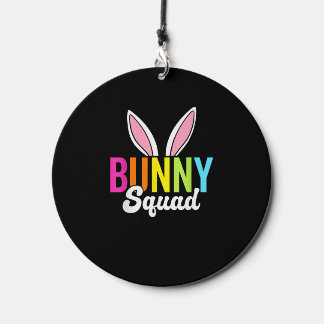 Bunny squad, matching easter rabbit ears, Easter p Wind Chime
