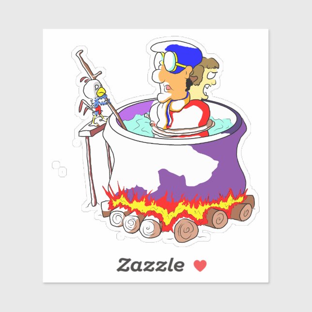  Bunny Stew Pot Sticker (Sheet)