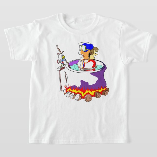 Bunny Stew Pot T-Shirt (Laydown)