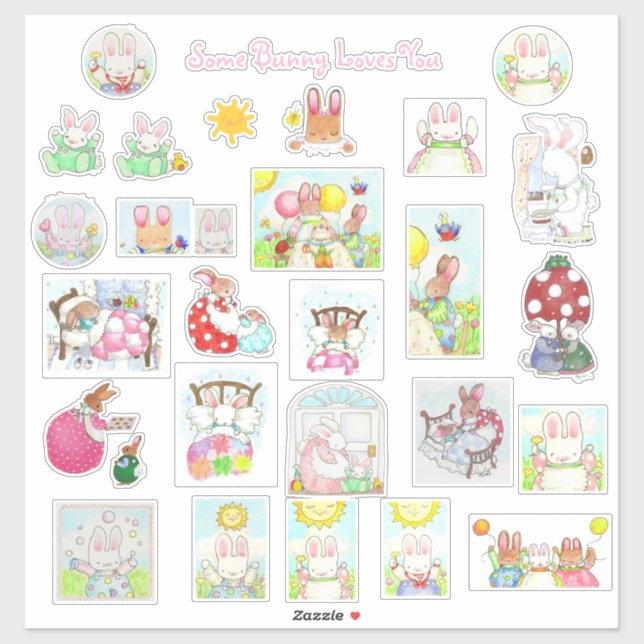 Bunny Stickers! Sticker (Sheet)