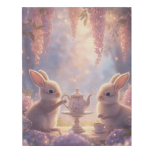 Bunny Tea Party Nursery Wall Art – Dreamy Fairy