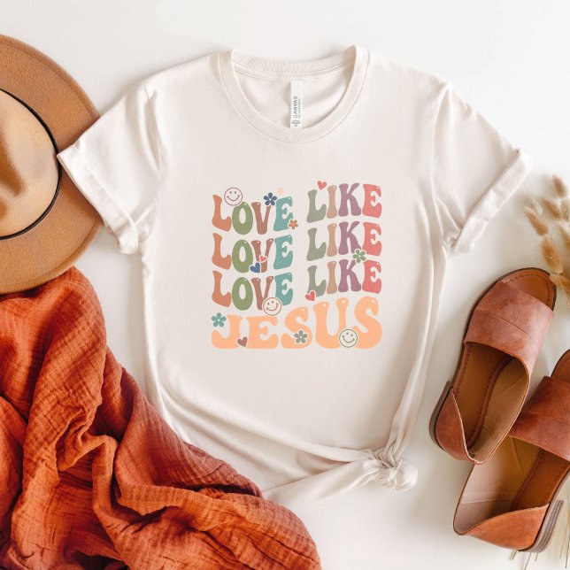 Bunny Tee, Christian Shirt,Love Like Jesus T-Shirt (Creator Uploaded)