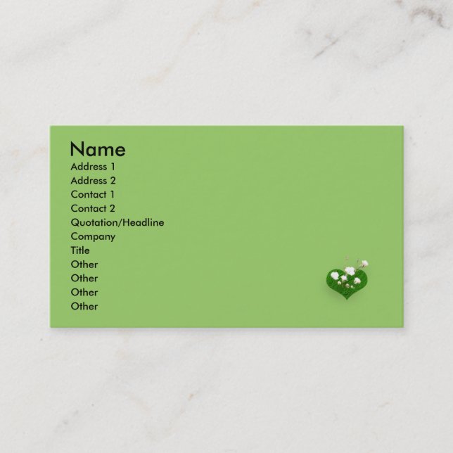 Bunny Template! Business Card (Front)