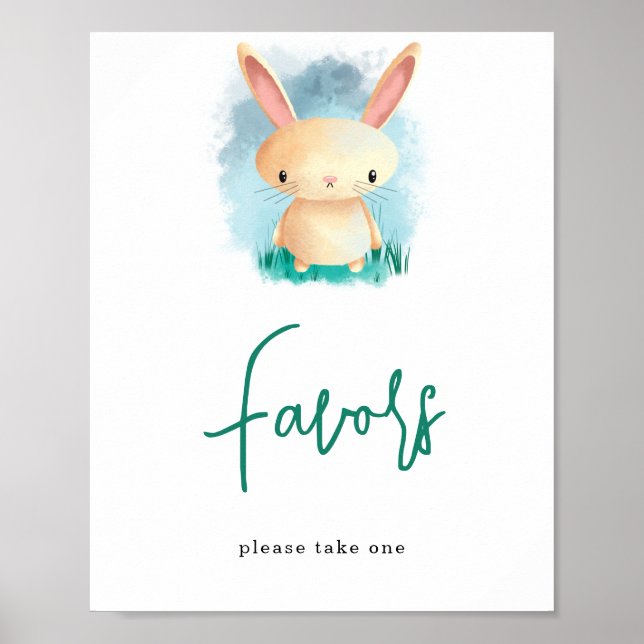 Bunny Thank you / Favors  Poster (Front)
