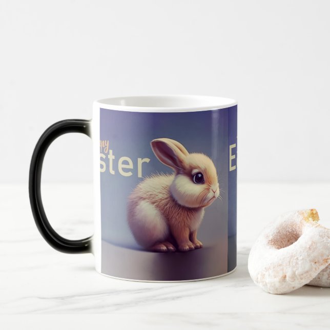 Bunny-themed Easter mug (With Donut)