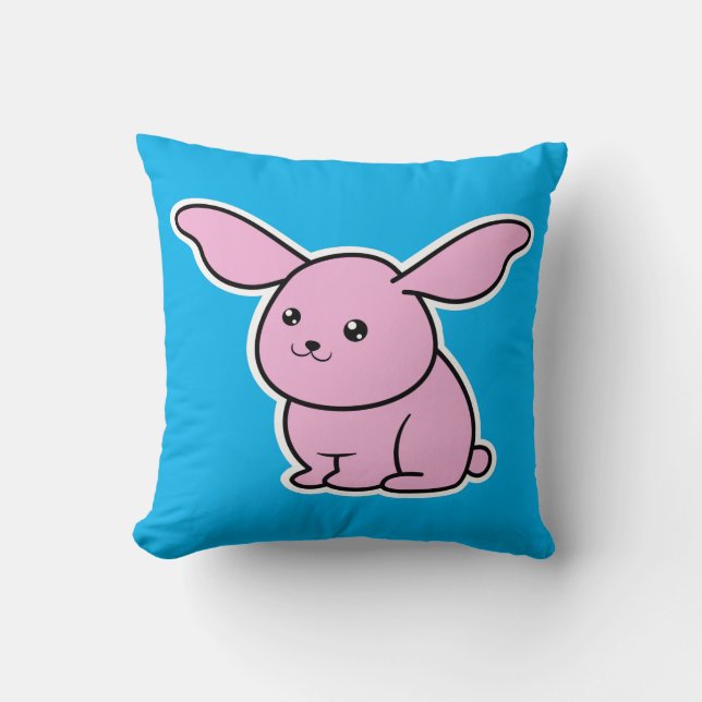 Bunny Throw Pillow (Front)