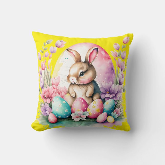 Bunny  throw pillow (Front)