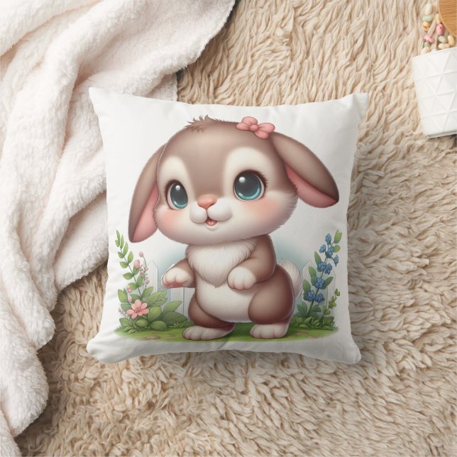 Bunny Throw Pillow (Blanket)