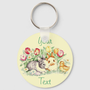 Bunny Time Keychain