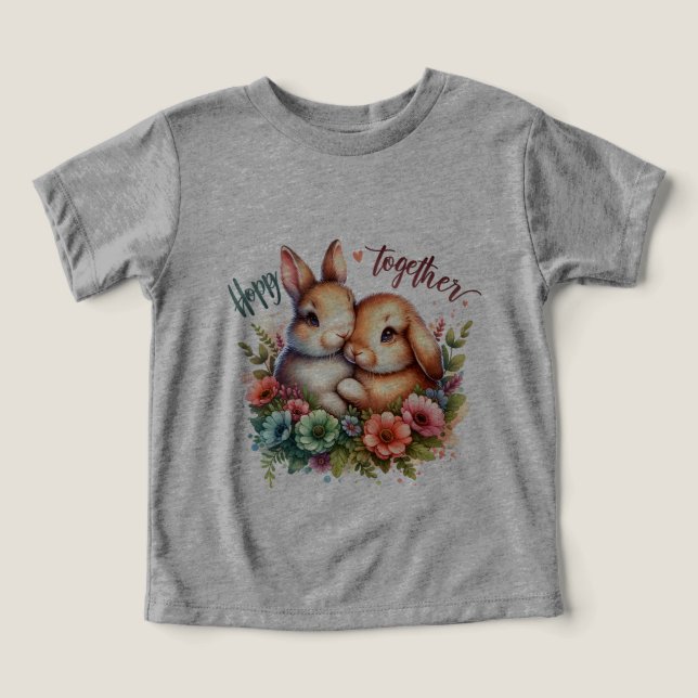  Bunny Toddler T-Shirt – Cute and Comfortable (Design Front)