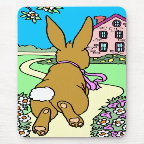 Bunny Trail Easter Mouse Pad