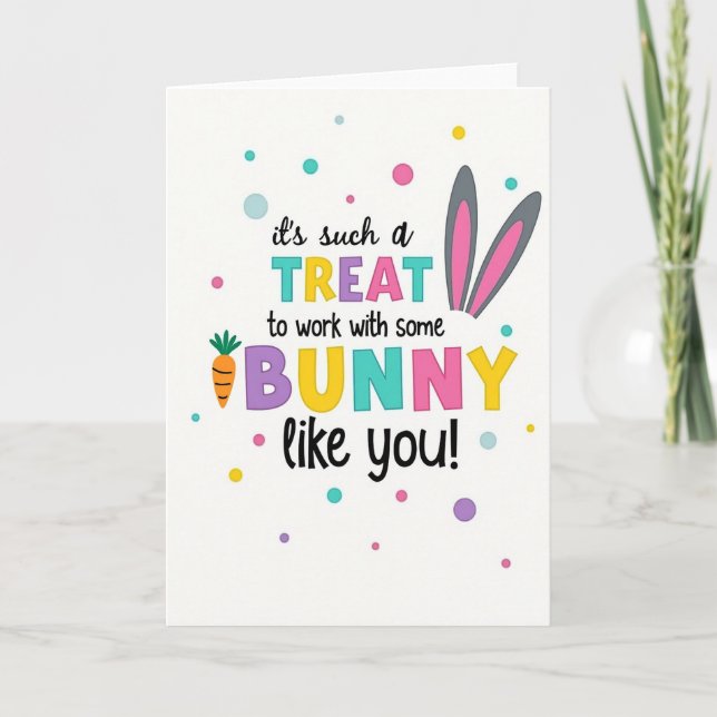Bunny Treat Appreciation Card (Front)