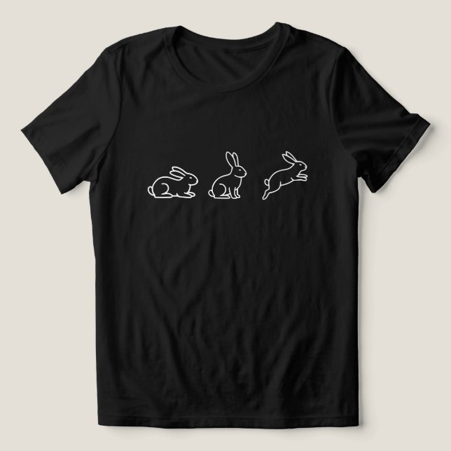 BUNNY Tri-Blend SHIRT (Design Front)