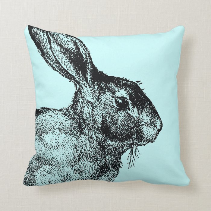 Bunny vintage pillow