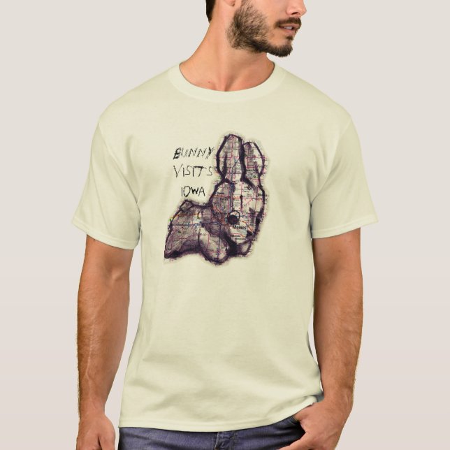 bunny visits iowa T-Shirt (Front)