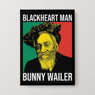 Bunny Wailer Reggae Legend Rasta Jamaika Roots  Button