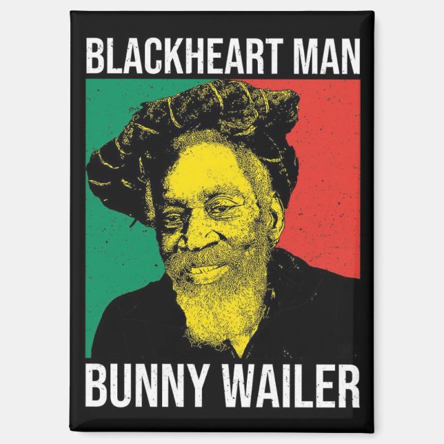 Bunny Wailer Reggae Legend Rasta Jamaika Roots  Magnet (Front)