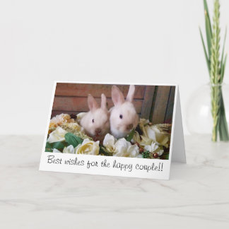 Bunny Wedding Card